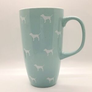 Pink Victoria's Secret dog mug light blue 16 oz. Microwave dishwasher sa…